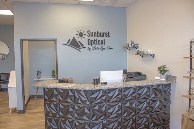 Photo of the front desk.